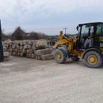 Armour Stone in a quarry.