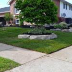 Professionally landscaped Armour Stone gardens.